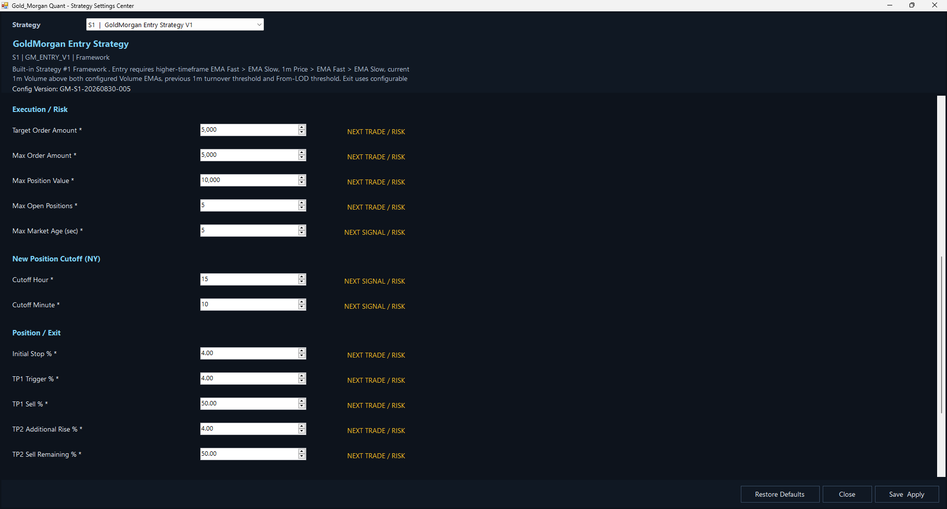 Gold_Morgan Quant V3 interface screenshot 16